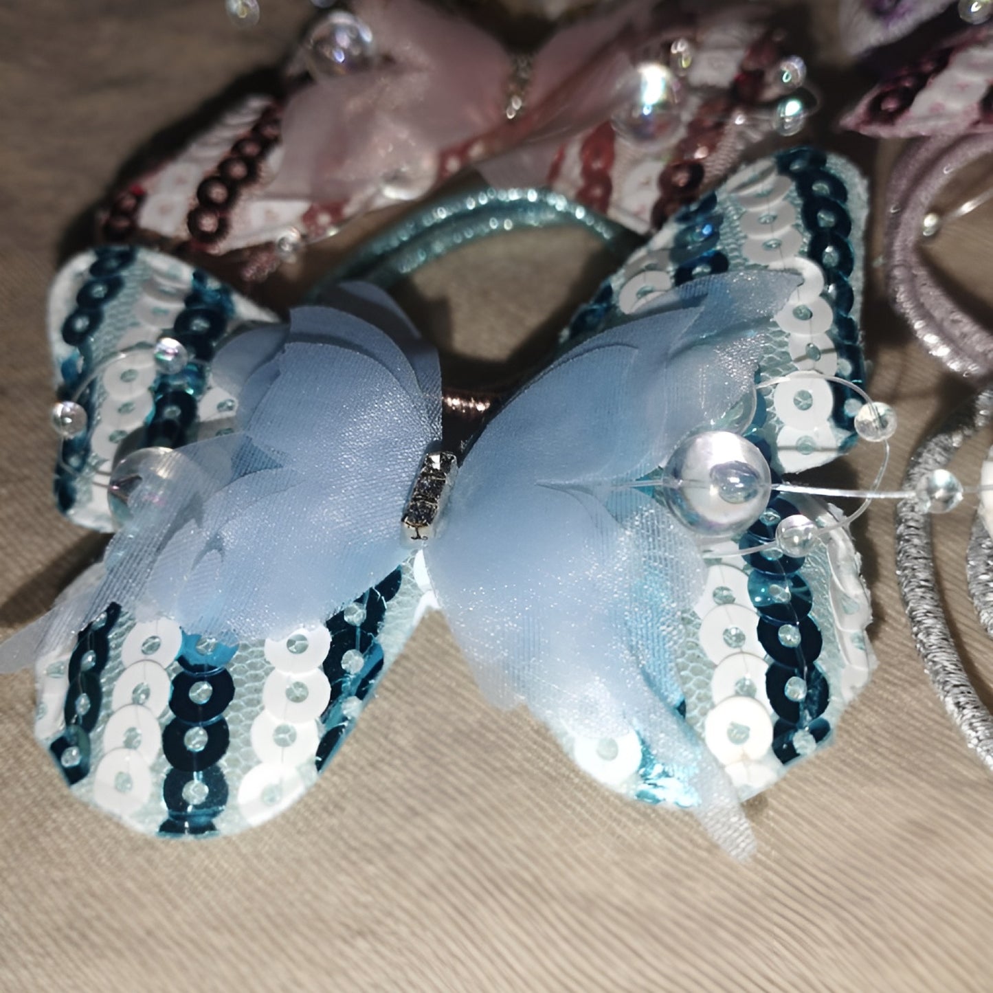 Kids Hair Sequence Butterfly – Sparkly Bow Design | Girls Hair Accessory