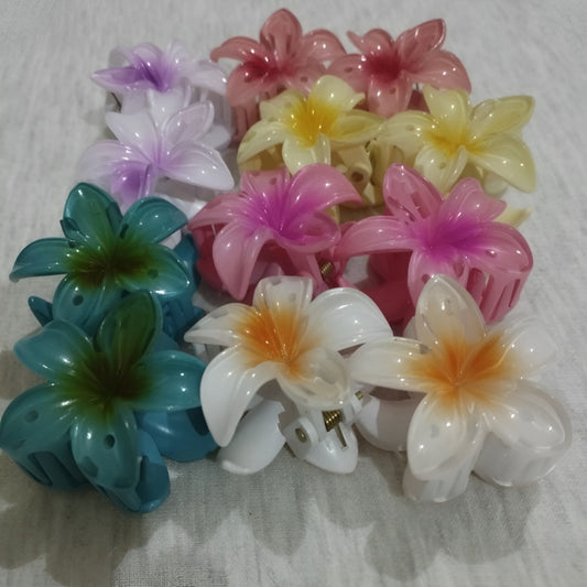 Ladies Transparent Flower Hair Catcher