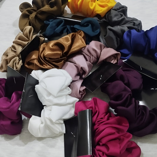 Ladies Satin Silk Hair Scrunchie – Soft Fabric